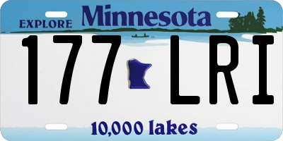 MN license plate 177LRI