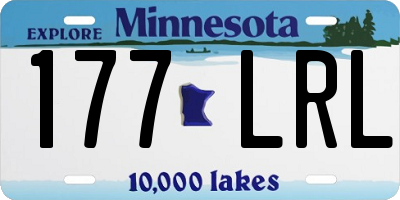 MN license plate 177LRL