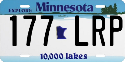MN license plate 177LRP