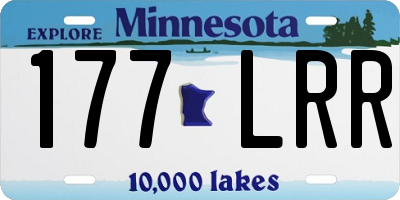 MN license plate 177LRR