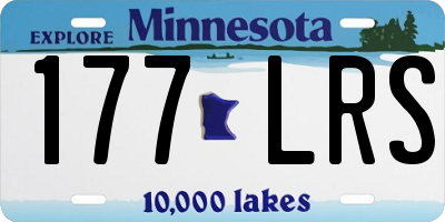MN license plate 177LRS