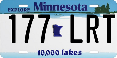 MN license plate 177LRT