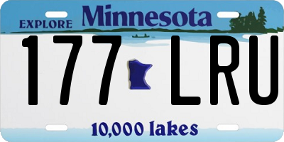 MN license plate 177LRU