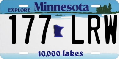 MN license plate 177LRW