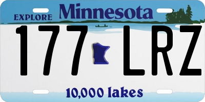 MN license plate 177LRZ