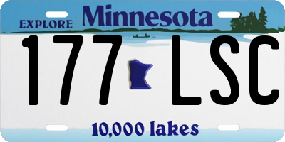 MN license plate 177LSC