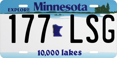 MN license plate 177LSG
