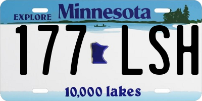 MN license plate 177LSH