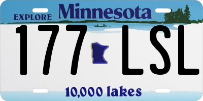 MN license plate 177LSL