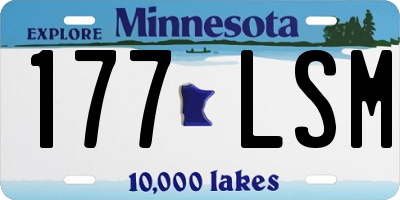 MN license plate 177LSM