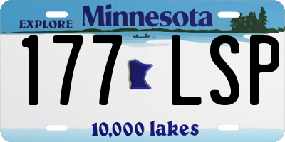 MN license plate 177LSP