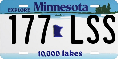 MN license plate 177LSS