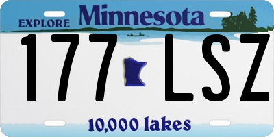 MN license plate 177LSZ