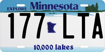 MN license plate 177LTA