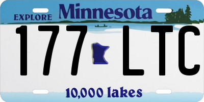MN license plate 177LTC