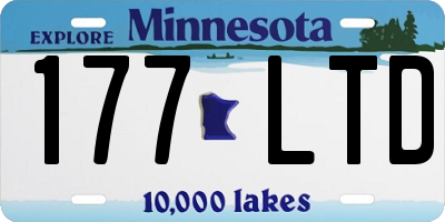 MN license plate 177LTD