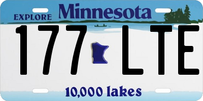 MN license plate 177LTE