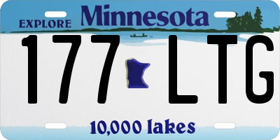 MN license plate 177LTG