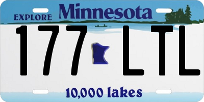 MN license plate 177LTL