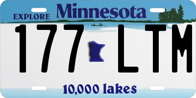 MN license plate 177LTM