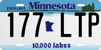 MN license plate 177LTP