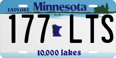 MN license plate 177LTS