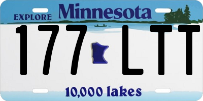 MN license plate 177LTT