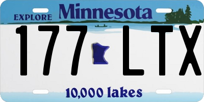 MN license plate 177LTX