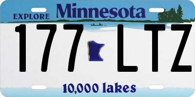 MN license plate 177LTZ