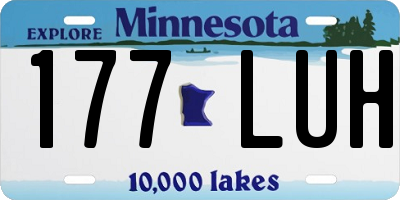 MN license plate 177LUH