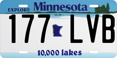 MN license plate 177LVB