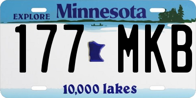 MN license plate 177MKB