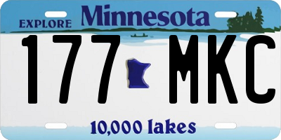 MN license plate 177MKC