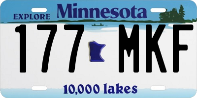 MN license plate 177MKF