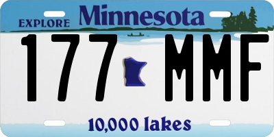 MN license plate 177MMF