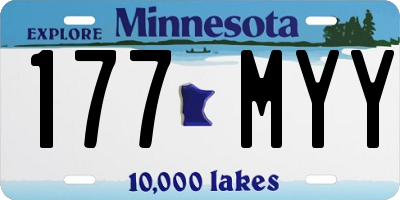 MN license plate 177MYY