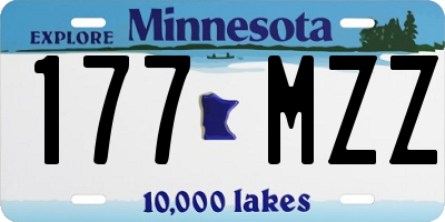 MN license plate 177MZZ