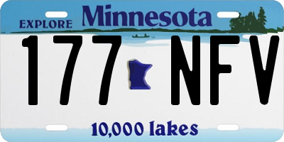 MN license plate 177NFV
