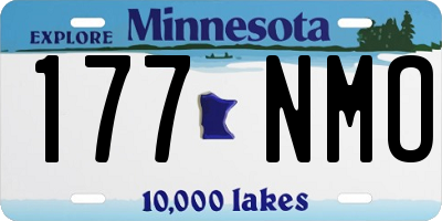 MN license plate 177NMO