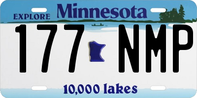 MN license plate 177NMP