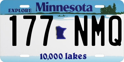 MN license plate 177NMQ