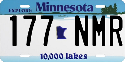 MN license plate 177NMR