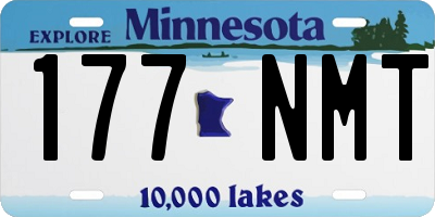 MN license plate 177NMT