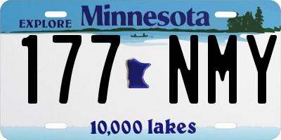 MN license plate 177NMY