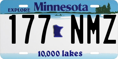 MN license plate 177NMZ