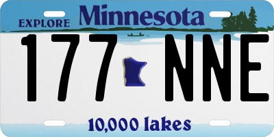 MN license plate 177NNE