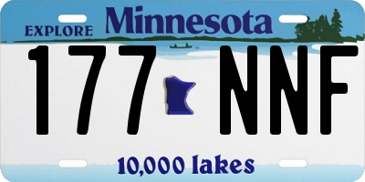 MN license plate 177NNF
