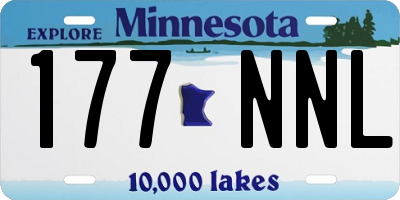 MN license plate 177NNL