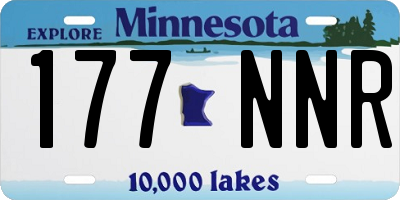 MN license plate 177NNR