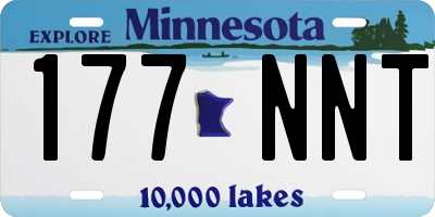 MN license plate 177NNT